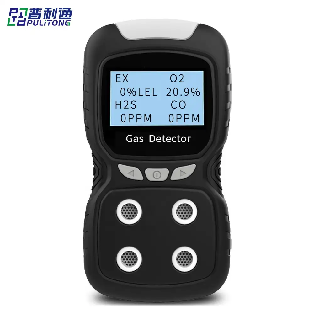 Portable CO H2S O2 Ex(LEL) 4 Gases Monitor Multi 4 Gas Detector und analyzer mit Explosion-proof | Human Voice | Gas Clip