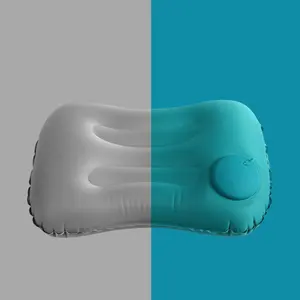Custom Flying Bear Inflatable Pillow Square Neck Pillow For Travel
