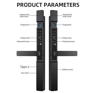 יאג 'ו עמיד למים טוויה דלת חכם 85 mueatch דלתות ידית עם מנעולים להתמודד עם מנעול חכם חשמלי חכם - Product Image 4