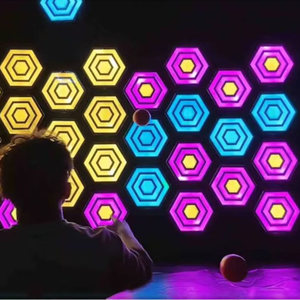 Luz de Pared LED Interactiva para Juegos, Luz de Piso Interactiva para Salas de Juego Interiores con Construcción de Plástico - Product Image 2