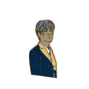 Pin de solapa de restauración de personajes personalizado, bonito Logotipo de recuerdo, Pin de esmalte suave personalizado para cantante de <span class=keywords><strong>Kpop</strong></span> - Product Image 6