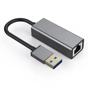 USB3.0 cable de red LAN 10/100/1000 Mbps usb de la computadora de la PC 3,0 RJ45 Gigabit Ethernet Adapter