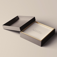 Boîte cadeau d'emballage de papier de portefeuille de luxe personnalisé pour hommes pour l'emballage de portefeuille