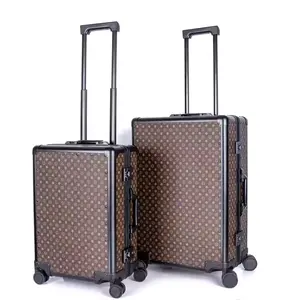 现货批发时尚旅行拉杆箱包ABS电脑硬壳硬面可扩展豪华行李箱