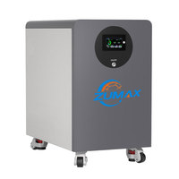 Système de stockage d'énergie LiFePO4 30 kWh, batterie résidentielle haute tension 51,2 V, type armoire, sur pied, pour système solaire domestique