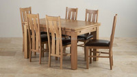 Nouvelle conception, table à manger en bois de chêne d'occasion bon marché de Karachi, meubles de salle à manger, tables et chaises de salle à manger de Dubaï E5005