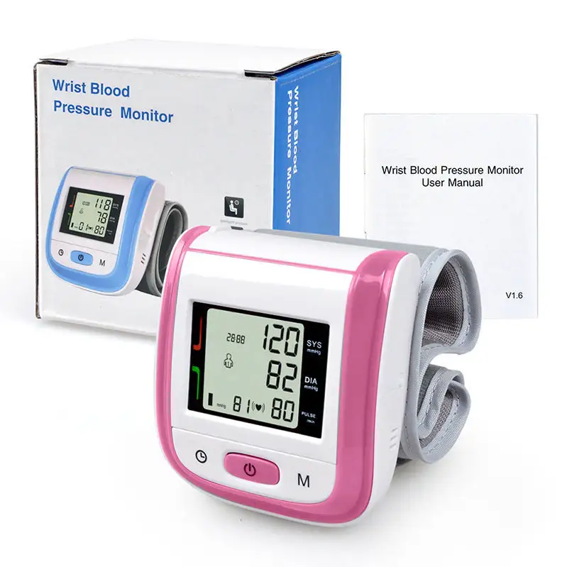 Monitor della pressione sanguigna da polso digitale da polso sfigmomanometro