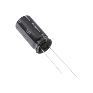 Condensador Original de Aluminio con Orificio Pasante 470uF 20% 35V RADIAL TH 470 uF 35YXF470MEFCCR10X20 - Product Image 1
