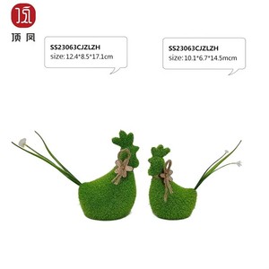 Adornos <span class=keywords><strong>de</strong></span> Macetas con Diseño <span class=keywords><strong>de</strong></span> Gallo y Musgo Artificial para Decoración <span class=keywords><strong>de</strong></span> Jardín al Aire Libre, Fiestas <span class=keywords><strong>de</strong></span> Pascua - Product Image 3