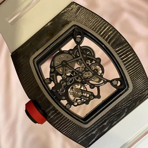 2026 New Luxury Men's Automatic Skeleton Mechanical <b>Watch</b> Carbon Fiber Dial Business Designer Wristwatch OEM - Product Image 5