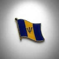 GREPAS GIFTS Épinglette drapeau de la Barbade de 1 pouce, épinglette patriotique mondiale pour chapeau