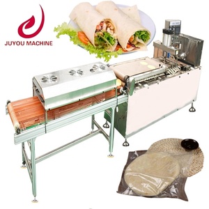 Envoltura de burrito lavash suave JU, máquina de hojas de rollo de <span class=keywords><strong>pollo</strong></span> <span class=keywords><strong>mexicano</strong></span>, máquina para hacer pan plano, máquina para panqueques de pato <span class=keywords><strong>asado</strong></span> - Product Image 1