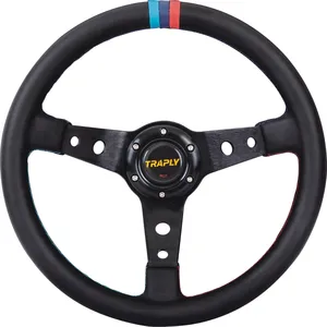 Volante da corsa in pelle da 60 pollici JDM Racing Culture car 14 pollici