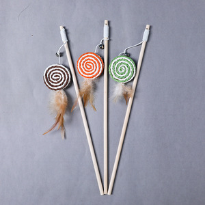 Factory Wholesale <b>Cat</b> Teaser Stick Animal Mouse and Bird <b>Interactive</b> <b>Cat</b> <b>Toy</b> Wooden Handle <b>Cat</b> Teaser - Product Image 4