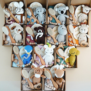 Pinguino di <span class=keywords><strong>peluche</strong></span> fatto a mano all'uncinetto, simpatico cartone animato con zampe corte - Bambola confortante per neonati - Product Image 6