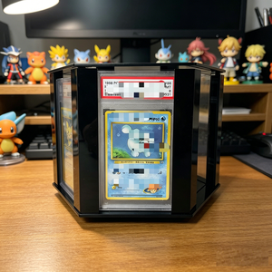 Wholesale Custom Rotating Acrylic <b>Stand</b> Modern Fashion Easy Assemble Trading Card Grading Slab Display For Game Card Collection - Product Image 3