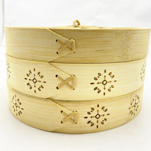 Customizable 10inch 12inch <strong>Mini</strong> Bamboo <strong>Steamer</strong> <strong>Set</strong> Portable Food Container Eco-Friendly Chinese Customized <strong>Mini</strong> Bamboo <strong>Steamer</strong> - Product Image 6
