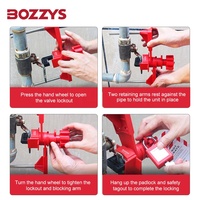 Verrouillage universel à double bras BOZZYS pour tous types de vannes
