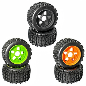 Rueda Todoterreno para Camioneta Monster de 3.8 Pulgadas con Adaptadores Hexagonales de 17 mm/14 mm/12 mm Incluidos para TRAXXAS Sledge ARRMA KRATON Outcast <span class=keywords><strong>Tamiya</strong></span> HSP - Product Image 1