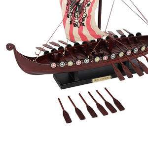 Modèle de bateau <span class=keywords><strong>viking</strong></span> en <span class=keywords><strong>bois</strong></span> <span class=keywords><strong>DRAKKAR</strong></span> OSEBERG de Norvège, bateau à voile, souvenir nautique, cadeau promotionnel de la marine, décoration maritime pour la maison - Product Image 2