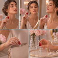 Flacon pulvérisateur de voyage transparent format rouge à lèvres pour parfum, en stock – Essentiels de voyage pour l'emballage