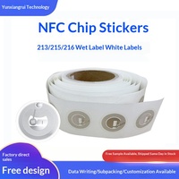 Waterproof NFC RFID Chip Sticker ISO PVC Anti-counterfeiting 213/215/216 High Frequency Mobile Phone Passive Card