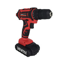 Perceuse électrique Portable 18V, 10 pièces, deux vitesses, béton et métal, batterie au Lithium Rechargeable, perceuse électrique