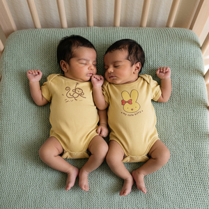 Ensemble de 4 barboteuses pour bébé en coton biologique, vêtements pour nouveau-né, tenue pour bébé, ensemble cadeau unisexe pour bébé - Product Image 4