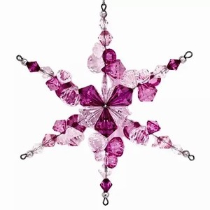 Acryl Diamant Schneeflocke Ornament - Product Image 1