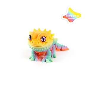 Figurine de dragon barbu mignon imprimée en 3D, jouet de simulation, cadeau d'affaires, ornement, modèle animal fabriqué en Chine - Product Image 4
