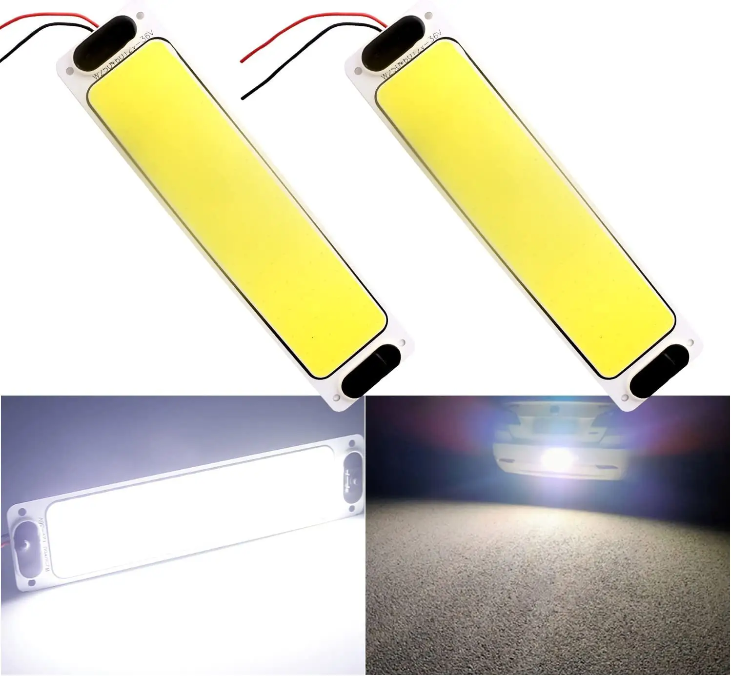 COB LED Innen leuchten 2er Pack, 12V/24V 12W LED RV Decken leuchten Bar Lampe mit Ein/Aus-Schalter, für Car Camper Van Bus Carava