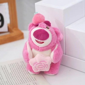 Portachiavi all'ingrosso con orsetto di peluche, ciondolo trendy a forma di animale imbottito, mini giocattolo morbido, accessorio per borsa regalo per bambini - Product Image 2