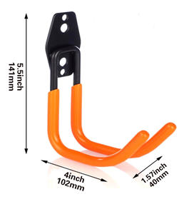 ตะขอแขวนอเนกประสงค์สำหรับโรงรถ คุณภาพสูง ราคาดีที่สุด ผลิตจากเหล็กหล่อ แข็งแรง ทนทานต่อการเกิดสนิม ติดตั้งบนผนัง - Product Image 2