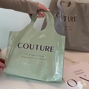 Chất Lượng Cao Màu Thân Thiện Với Môi Ldpe Mua Sắm Túi Nhiệt Con Dấu Cảm Ứng Mềm Mại Túi Nhựa Với Chết Cắt Xử Lý Túi Cho Cửa Hàng Bán Lẻ - Product Image 2