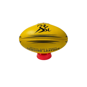 ลูกรักบี้ยูเนี่ยนแบบมืออาชีพหนังแท้พร้อมที่จับแข็งแรงขนาด5ดีไซน์จับคู่ใหม่และวัสดุยาง - Product Image 2