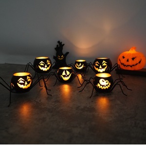 <span class=keywords><strong>Decorazioni</strong></span> per Tavolo <span class=keywords><strong>di</strong></span> <span class=keywords><strong>Halloween</strong></span>, Portacandele in Vetro Nero per Tealight, <span class=keywords><strong>Decorazioni</strong></span> per Interni, Centrotavola per Feste - Product Image 3