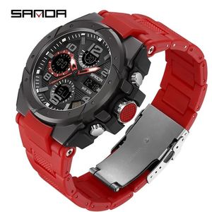นาฬิกาข้อมือดิจิตอล Sanda 9009 ขายส่ง กันน้ำ ทนทาน เหมาะสำหรับกีฬากลางแจ้ง มีโหมดปลุก แฟชั่น นาฬิกาอัจฉริยะแบบอนาล็อกและดิจิตอล - Product Image 3