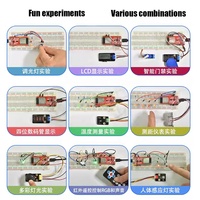 Kit de démarrage IoT DIYmall ESP32, kit d'apprentissage des capteurs WiFi BT ESP32, édition complète à distance pour l'éducation STEM Arduino
