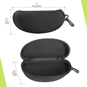 Étui à lunettes en tissu Oxford promotionnel avec fermeture éclair, logo personnalisé, boîte de rangement personnalisée, couleur personnalisée, design moderne, sérigraphie - Product Image 4