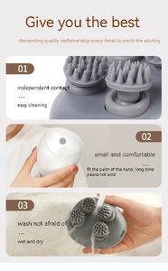 Produttori all'ingrosso di design di moda anti-perdita di capelli testa massaggiatore portatile mini automatico impastare vibrazione del cuoio capelluto massaggiatore - Product Image 6