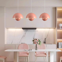 Lampe suspendue moderne en métal en forme de dôme, réplique du design de pot de fleurs danois, très vendue, pour salle à manger, chambre à coucher, restaurant