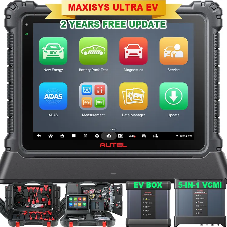 Professionnel Autel maxisys ultra ev mk908 ecu programme programmable kit de diagnostic voiture électrique haute tension automotriz scanner