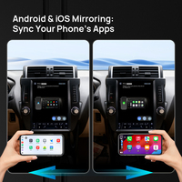 Radio de coche Android para Toyota Prado 2014-2017 estilo Tesla estéreo de coche Carplay Android Auto navegación GPS sistema Multimedia