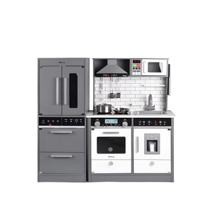 Jouets de <span class=keywords><strong>cuisine</strong></span> <span class=keywords><strong>en</strong></span> <span class=keywords><strong>bois</strong></span> électroniques blancs de grande taille pour enfants unisexes avec lumières et sons - Product Image 1