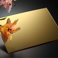 Plaques de miroir acrylique argentées réfléchissantes colorées KINHO 8x8 pouces pour allées de mariage et sols