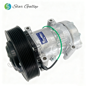 Máy nén điều hòa ô tô chất lượng cao đa năng <span class=keywords><strong>12V</strong></span> 24V dành cho <span class=keywords><strong>Sanden</strong></span> 7h15 Sd7h15 7h13 cho máy điều hòa Volvo FH480 - Product Image 1