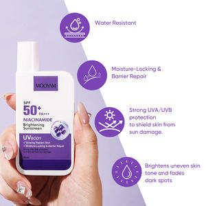 Productos Coreanos para el Cuidado de la Piel de Marca Privada OEM, Protector Solar UV, Crema Solar Resistente al Agua, Protector Solar con Nicotinamida, FPS 50 - Product Image 3