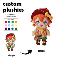 Porte-clés en peluche de coton personnalisé, super doux, matériau écologique, service de personnalisation haute définition, photos, personnages