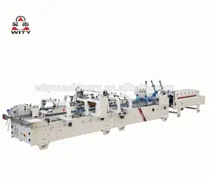 Carton Box Folding and Gluing Machine Crash Lock carton box making machine price