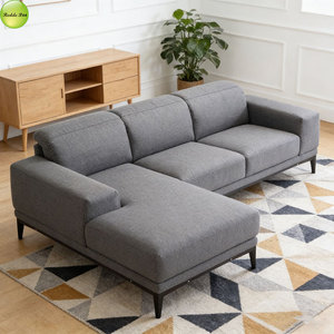 Meubles de salon modernes, ensemble de canapés en cuir, canapé modulaire sectionnel en forme de L, ensemble de canapés de salon 5884 - Product Image 1